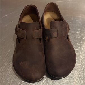 Birkenstock London Leather Clogs size 38